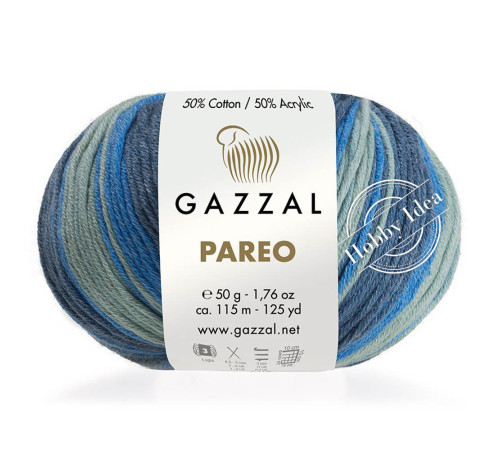 Gazzal Pareo 10430 Лазурно-мятно-голубой