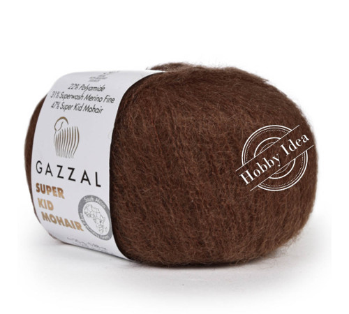 Gazzal Super Kid Mohair 64400 Коричневый
