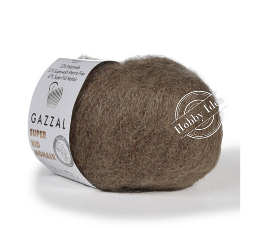 Gazzal Super Kid Mohair 64403 Зелёно-коричневый