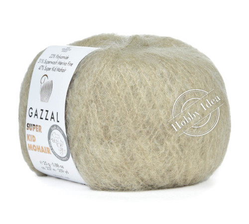Gazzal Super Kid Mohair 64407 Серо-бежевый