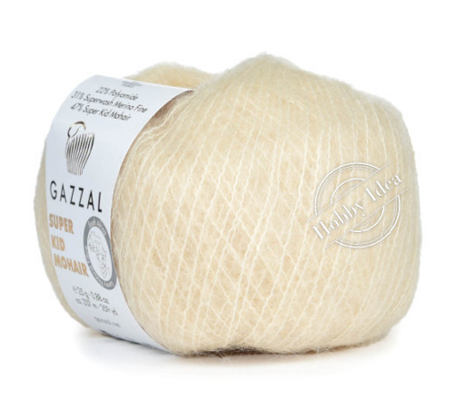 Gazzal Super Kid Mohair 64408 Экрю