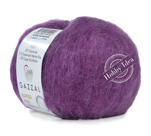 Gazzal Super Kid Mohair 64410 Фиолетовый