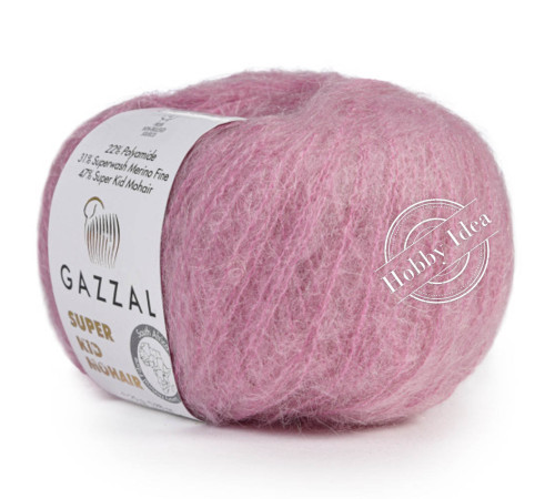 Gazzal Super Kid Mohair 64412 Розовый