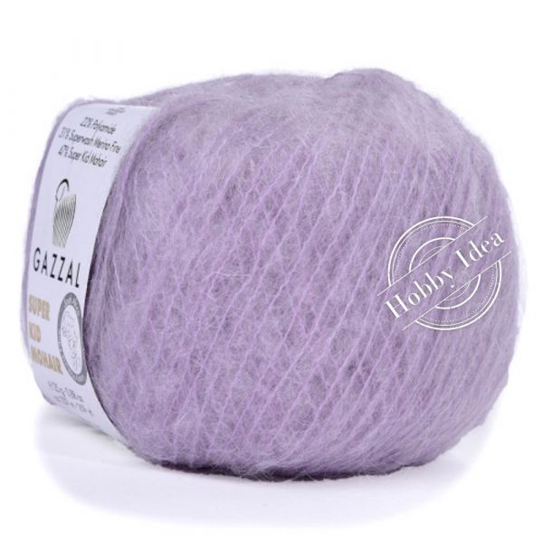 Gazzal Super Kid Mohair 64413 Лиловый из категории Gazzal Super Kid Mohair