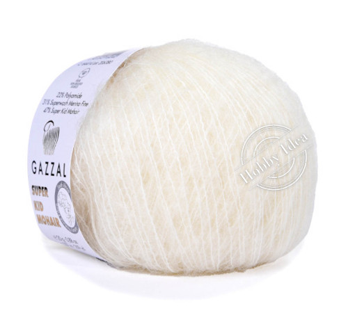Gazzal Super Kid Mohair 64414 Белый