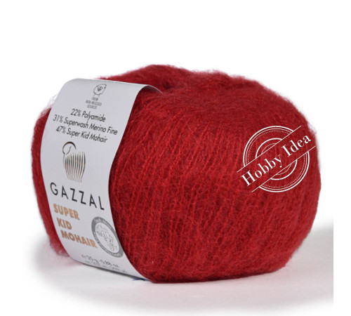 Gazzal Super Kid Mohair 64416 Красный