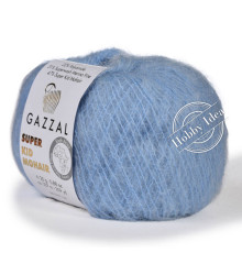 Gazzal Super Kid Mohair 64420 Голубой