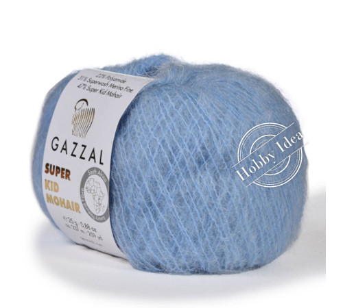 Gazzal Super Kid Mohair 64420 Голубой