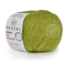 Gazzal Super Kid Mohair 64422 Тёмно-оливковый