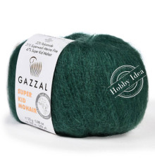 Gazzal Super Kid Mohair 64424 Зелёный