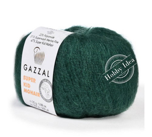 Gazzal Super Kid Mohair 64424 Зелёный