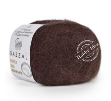 Gazzal Super Kid Mohair 64426 Горький шоколад