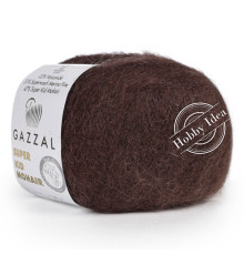 Gazzal Super Kid Mohair 64426 Горький шоколад