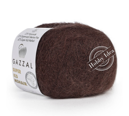 Gazzal Super Kid Mohair 64426 Горький шоколад