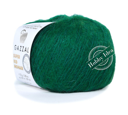Gazzal Super Kid Mohair 64428 Тёмно-зелёный