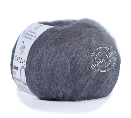 Gazzal Super Kid Mohair 64433 Тёмно-серый