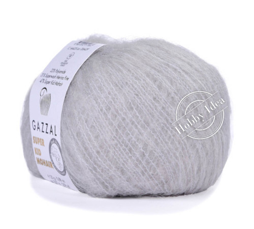 Gazzal Super Kid Mohair 64435 Светло-серый