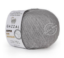 Gazzal Super Kid Mohair 64438 Тёплый серый
