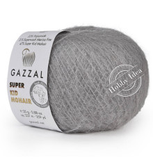 Gazzal Super Kid Mohair 64438 Тёплый серый
