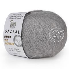 Gazzal Super Kid Mohair 64438 Тёплый серый