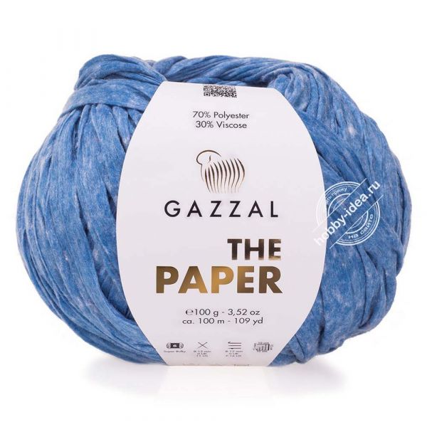 Gazzal The Paper 3953 Сине-белый меланж из категории Gazzal The Paper
