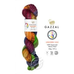 Gazzal Unicorn 1334 Оранжево-фиолетовый