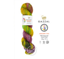 Gazzal Unicorn 1335 Салатово-фиолетовый