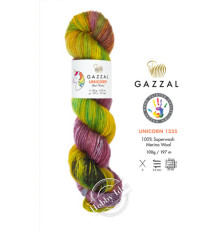 Gazzal Unicorn 1335 Салатово-фиолетовый