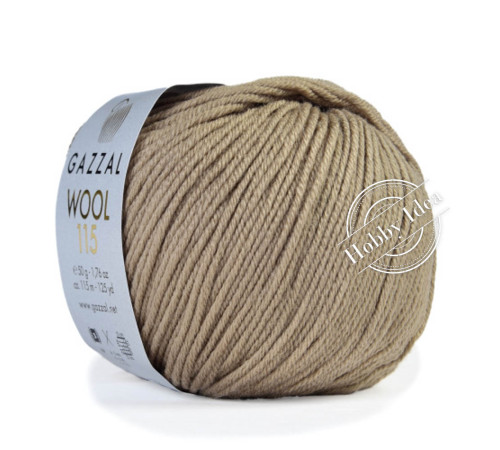 Gazzal Wool 115 3303 Кофе с молоком