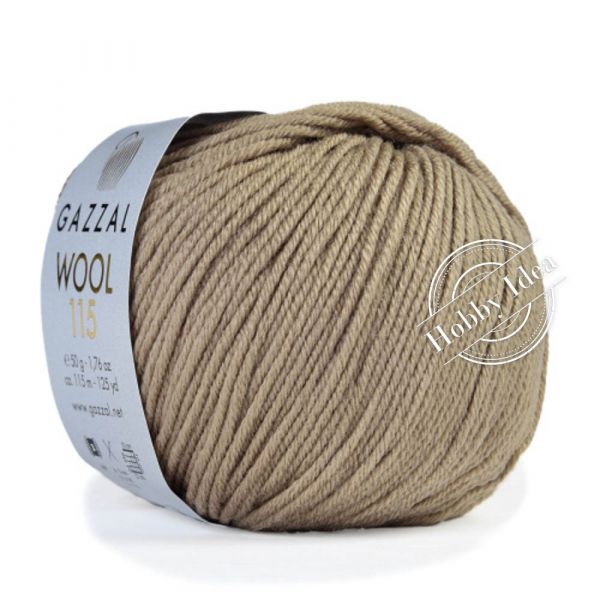 Gazzal Wool 115 3303 Кофе с молоком из категории Gazzal Wool 115