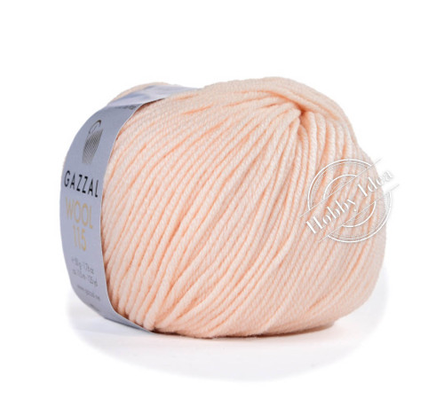 Gazzal Wool 115 3308 Нежно-персиковый