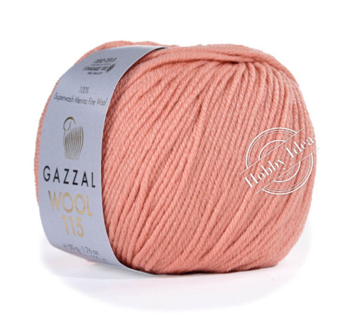 Gazzal Wool 115 3310 Лососевый