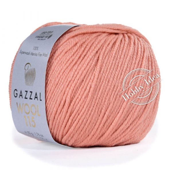 Gazzal Wool 115 3310 Лососевый из категории Gazzal Wool 115