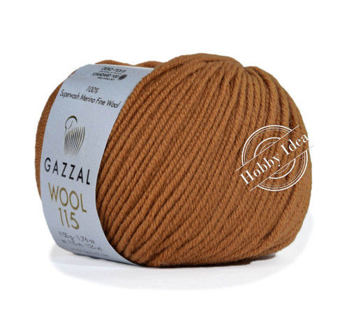 Gazzal Wool 115 3311 Темная горчица