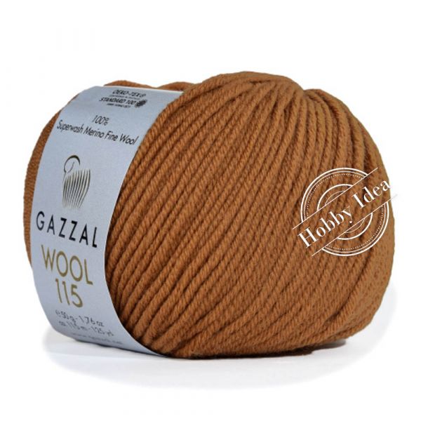 Gazzal Wool 115 3311 Темная горчица из категории Gazzal Wool 115
