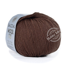 Gazzal Wool 115 3312 Горький шоколад
