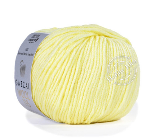 Gazzal Wool 115 3314 Бледно-жёлтый