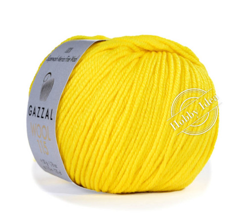 Gazzal Wool 115 3315 Ярко-желтый