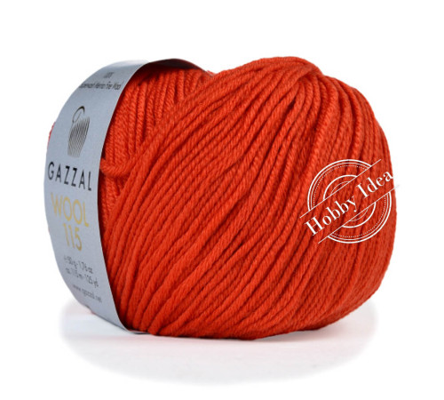 Gazzal Wool 115 3318 Красный