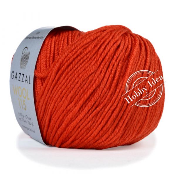 Gazzal Wool 115 3318 Красный из категории Gazzal Wool 115