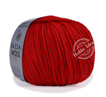 Gazzal Wool 115 3319 Темно-красный