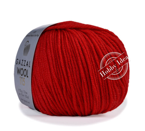 Gazzal Wool 115 3319 Темно-красный