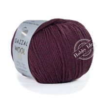 Gazzal Wool 115 3320 Темный винный
