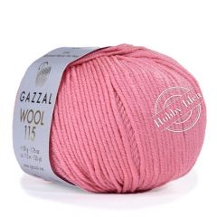 Gazzal Wool 115 3322 Пыльная роза