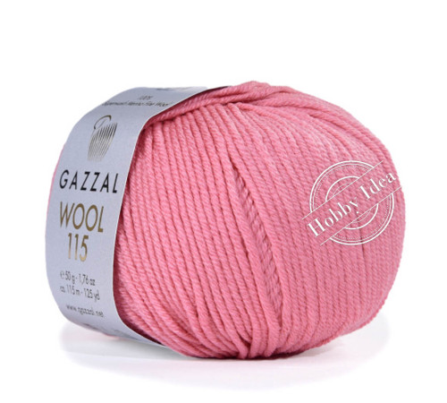 Gazzal Wool 115 3322 Пыльная роза