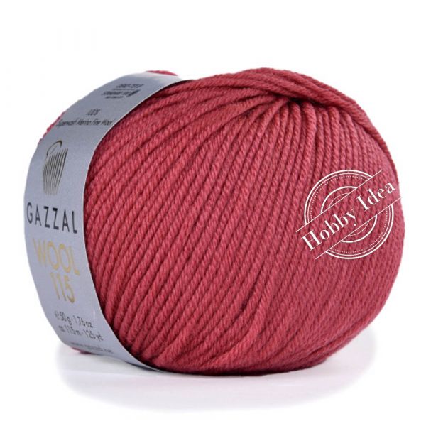 Gazzal Wool 115 3323 Темный амарант из категории Gazzal Wool 115