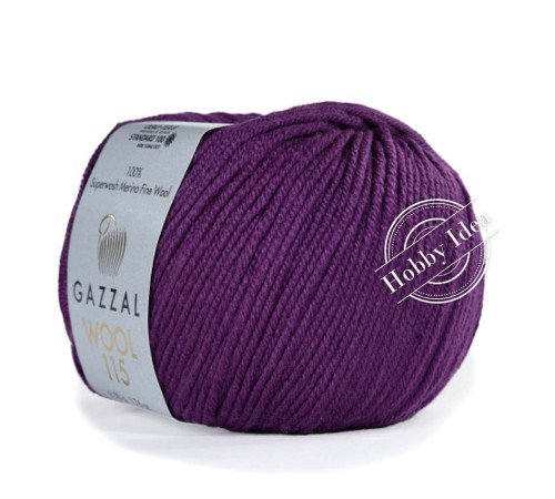 Gazzal Wool 115 3324 Ярко-фиолетовый
