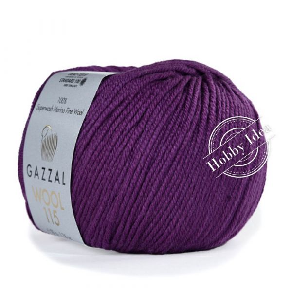 Gazzal Wool 115 3324 Ярко-фиолетовый из категории Gazzal Wool 115