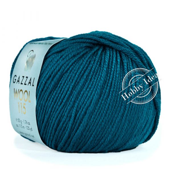 Gazzal Wool 115 3328 Петроль из категории Gazzal Wool 115