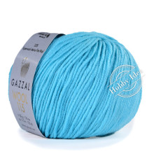 Gazzal Wool 115 3329 Лазурный